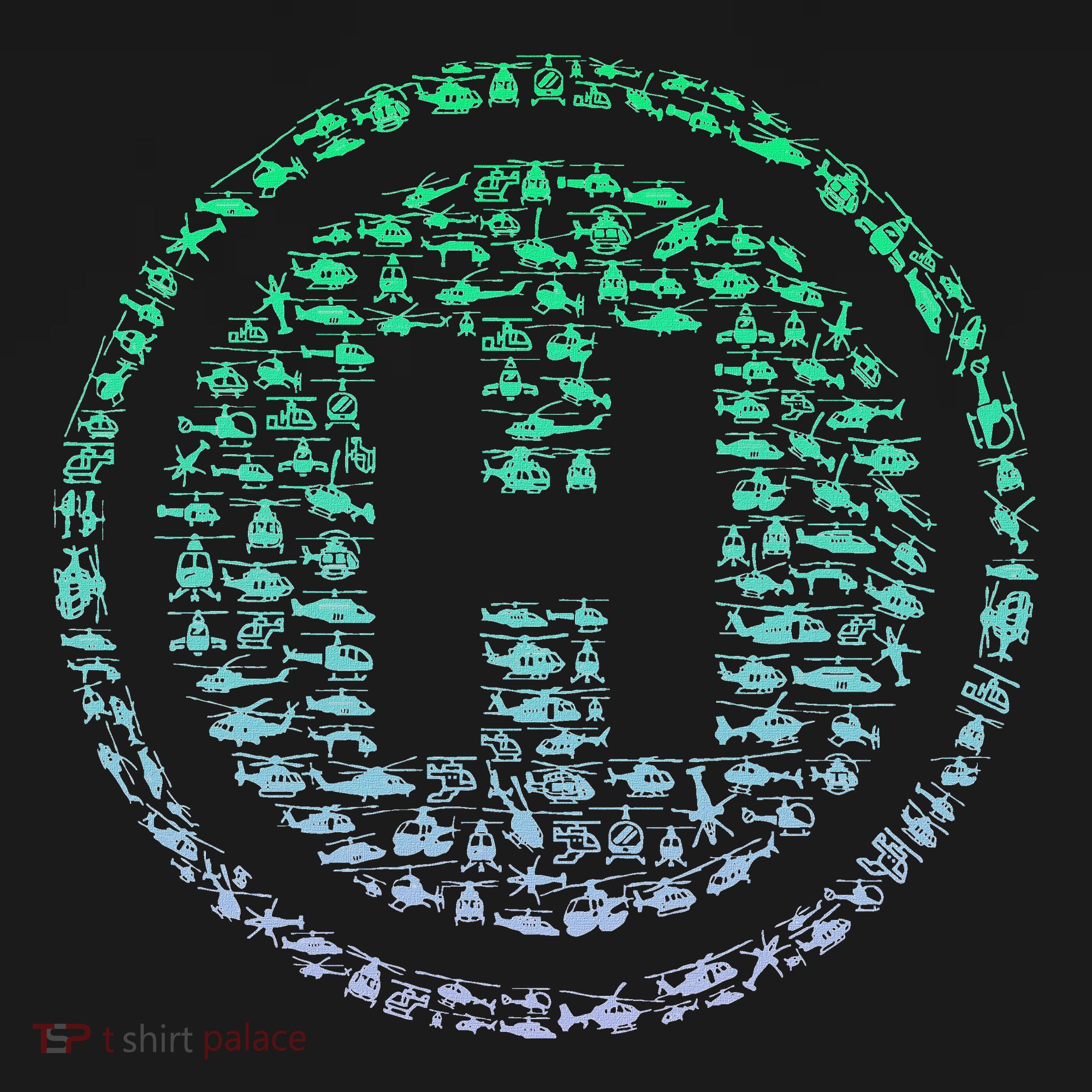 Helipad Silhouette Helicopter Pilot Helicopter Coaster