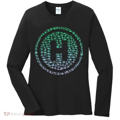 Helipad Silhouette Helicopter Pilot Helicopter Women's Long Sleeve Shirt