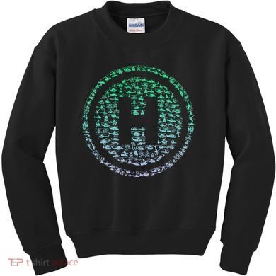 Helipad Silhouette Helicopter Pilot Helicopter Kids Sweatshirt