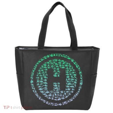 Helipad Silhouette Helicopter Pilot Helicopter Tote Bag