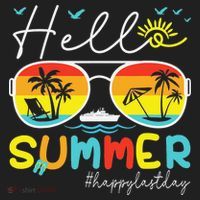 Hello Summer Happy Last Day Of School Teacher Student Women's Sweatshirt thumb 2