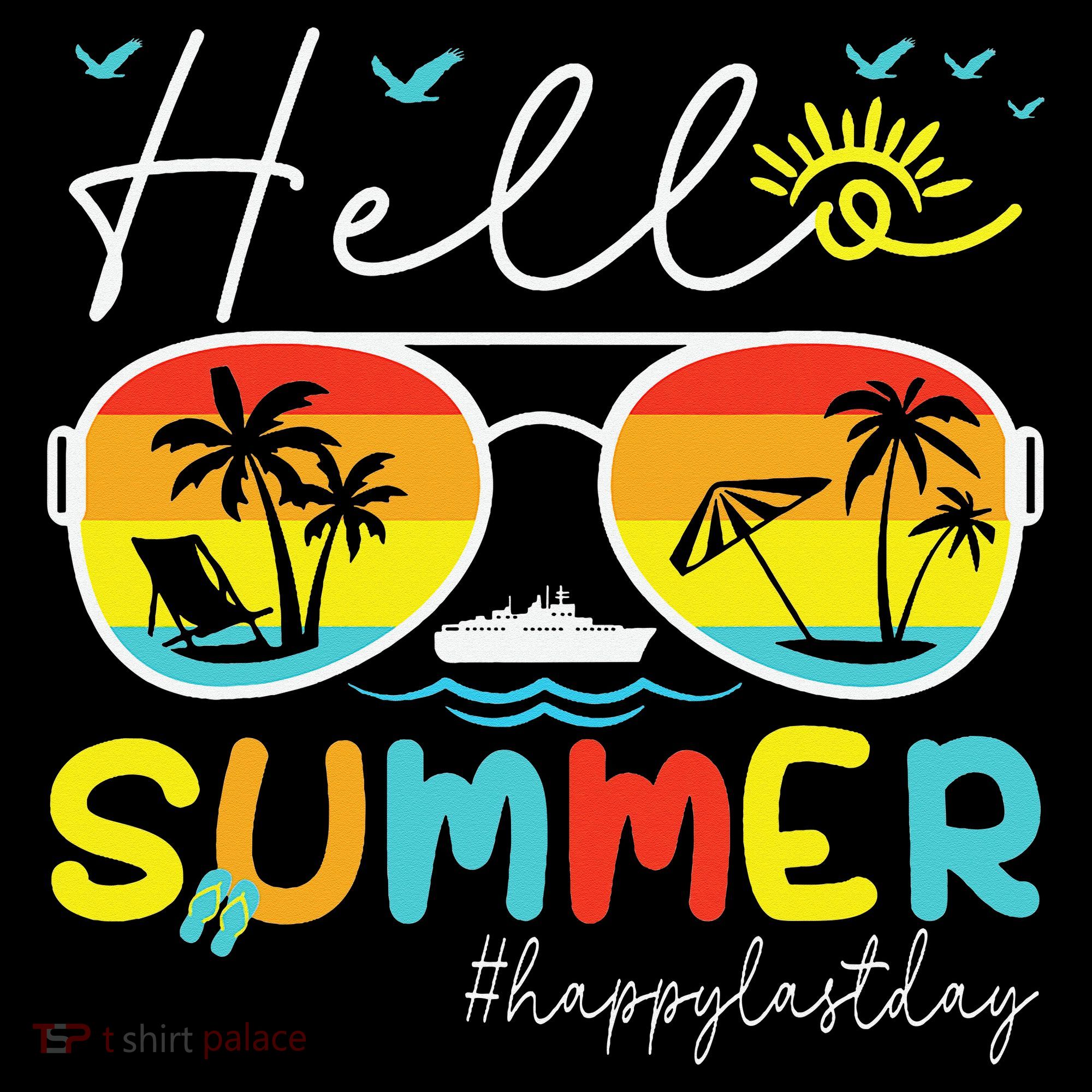 Hello Summer Happy Last Day Of School Teacher Student Coffee Mug