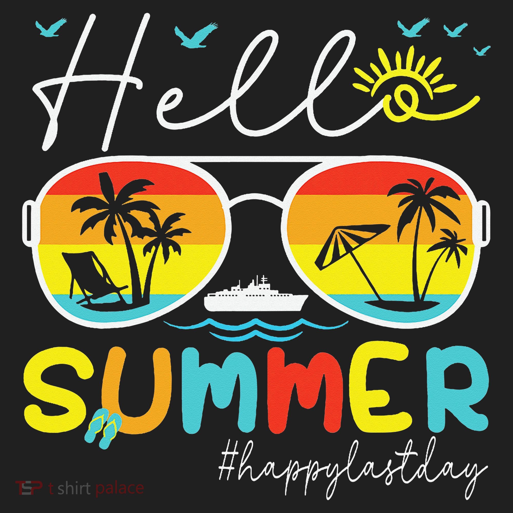 Hello Summer Happy Last Day Of School Teacher Student Hat
