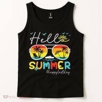Hello Summer Happy Last Day Of School Teacher Student Tank Top thumb 2
