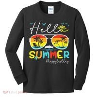 Hello Summer Happy Last Day Of School Teacher Student Kids Long Sleeve Shirt thumb 0