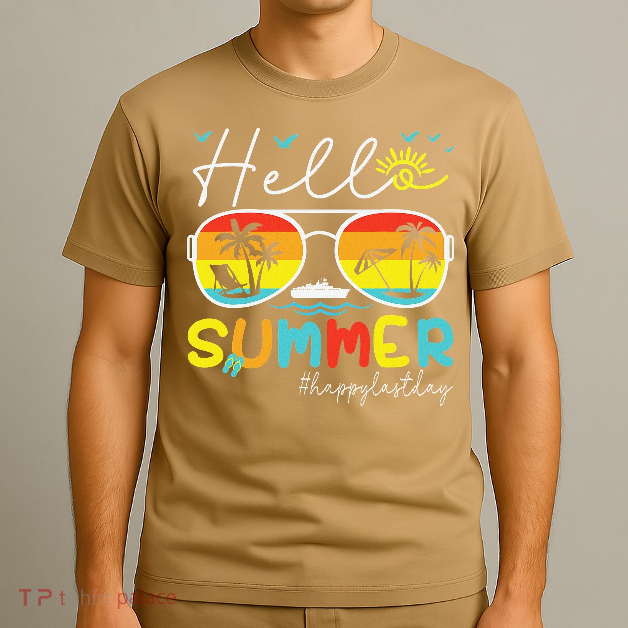 Hello Summer Happy Last Day Of School Teacher Student T-Shirt