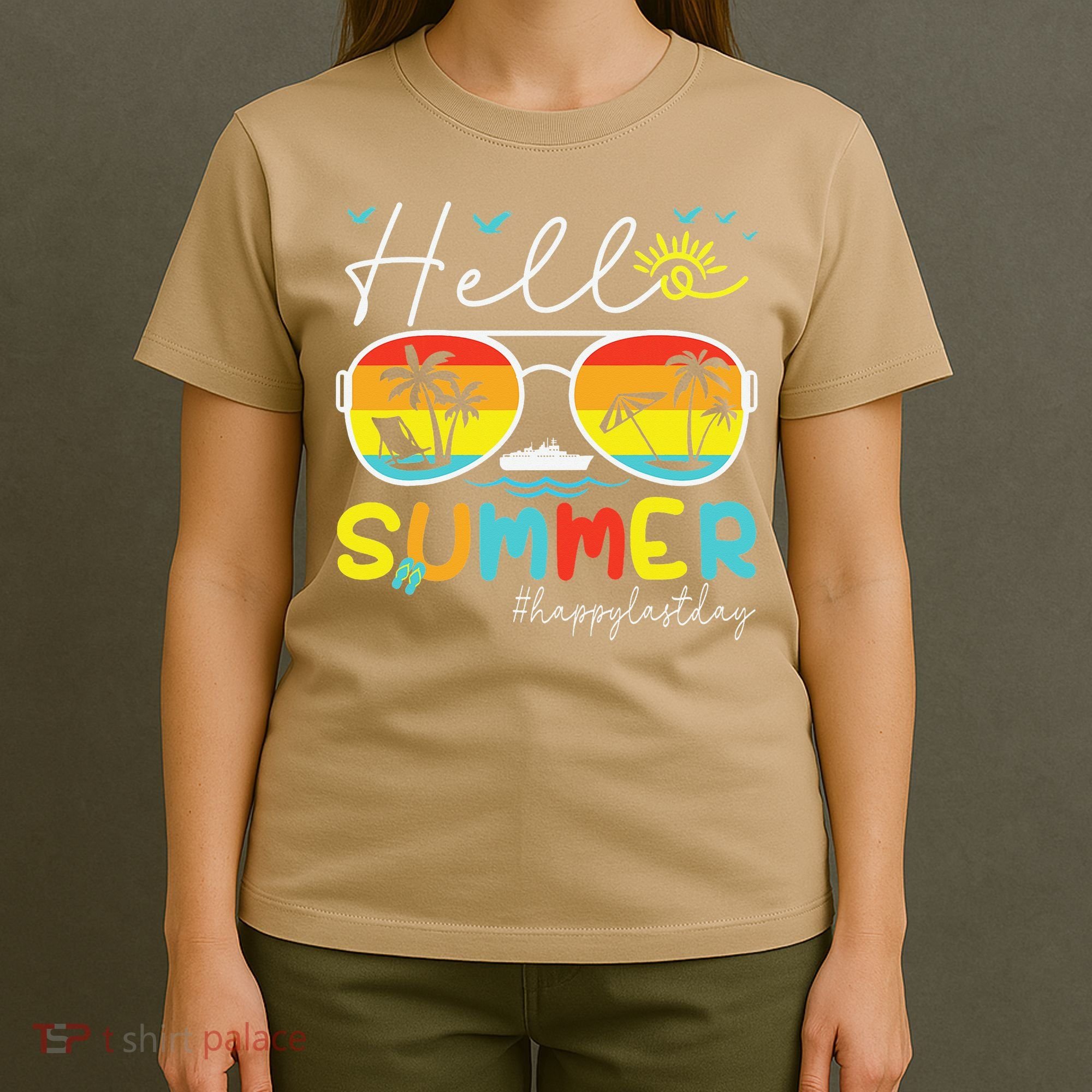 Hello Summer Happy Last Day Of School Teacher Student T-Shirt