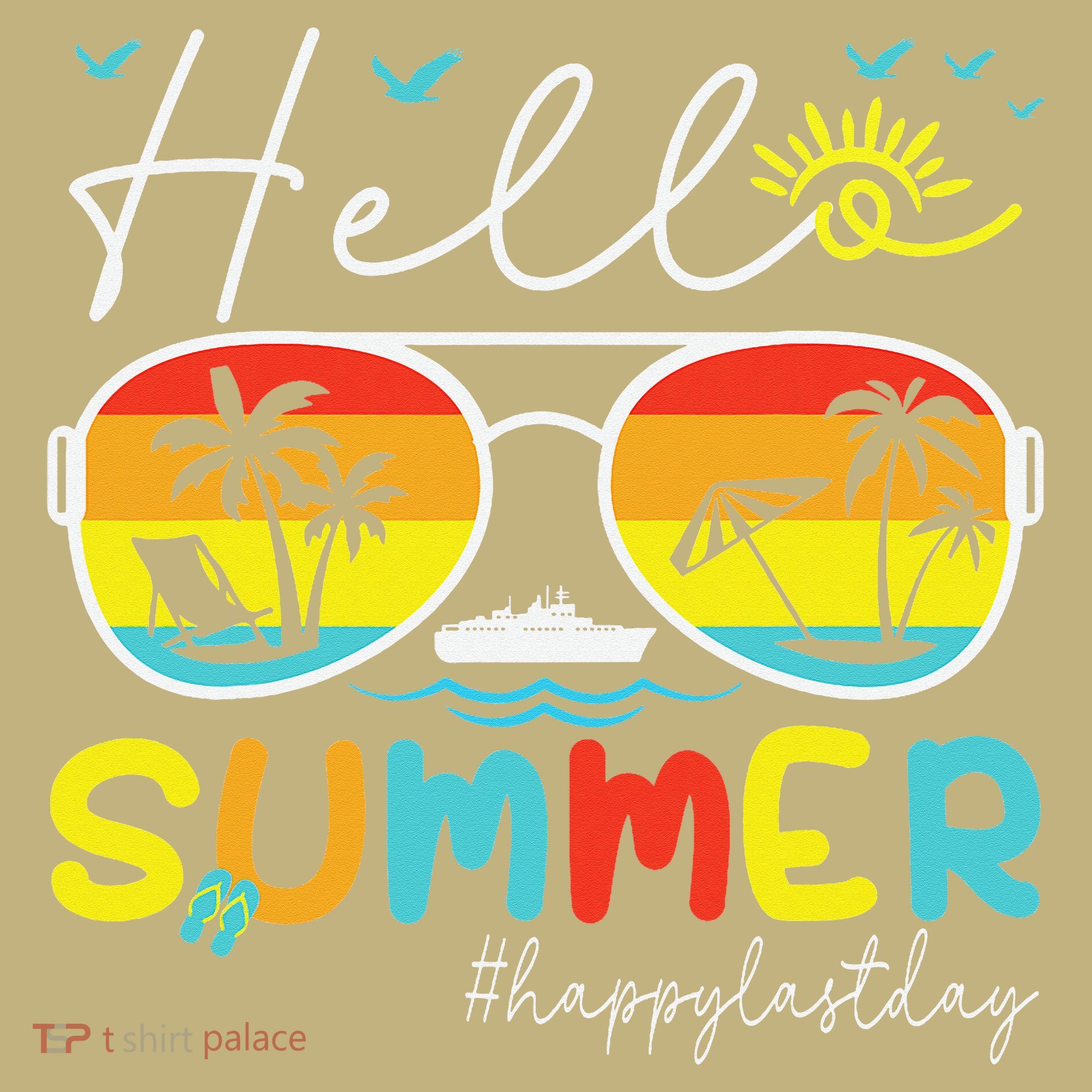 Hello Summer Happy Last Day Of School Teacher Student T-Shirt