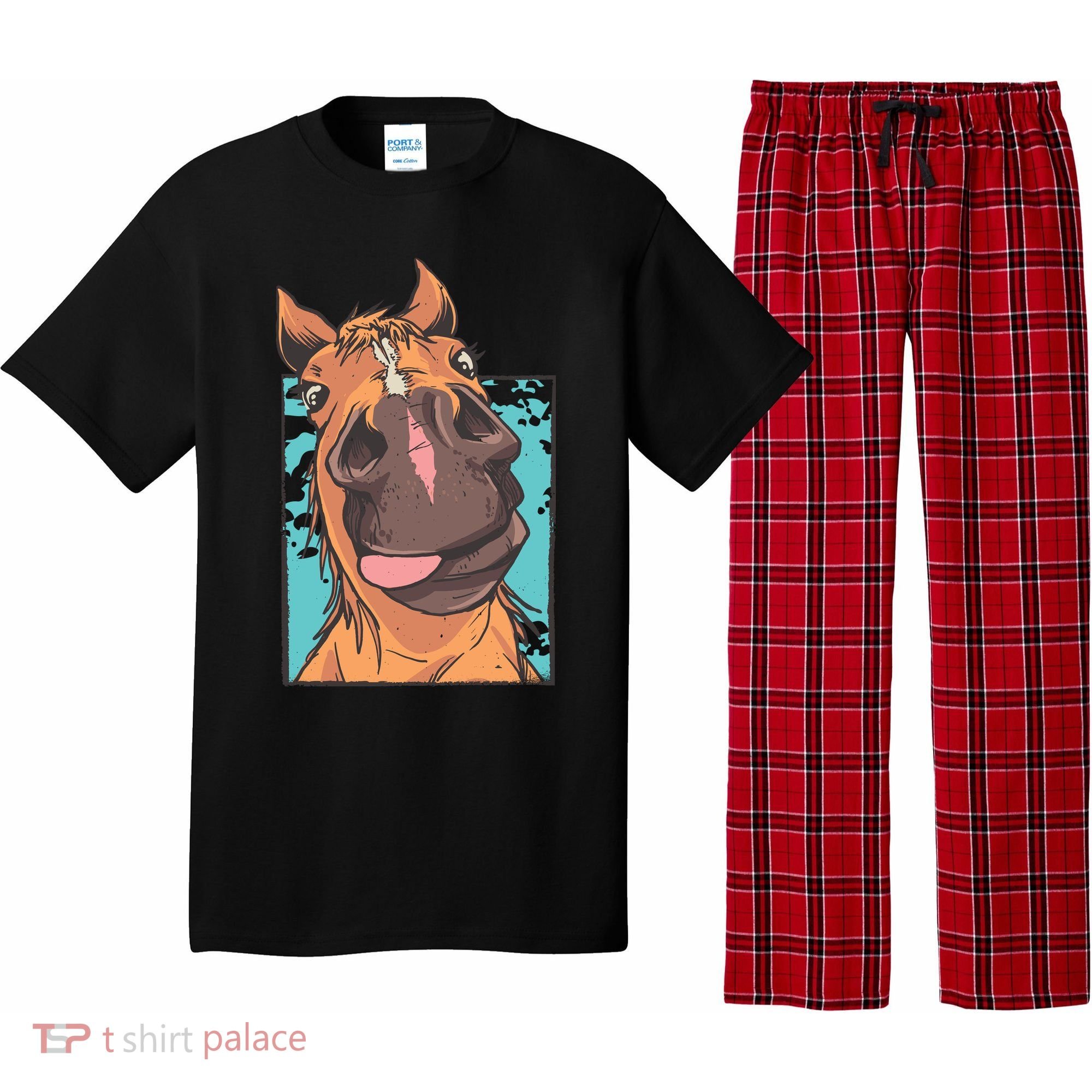 Horse Selfie Pajama Set
