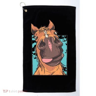 Horse Selfie Golf Towel