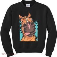 Horse Selfie Kids Sweatshirt thumb 0