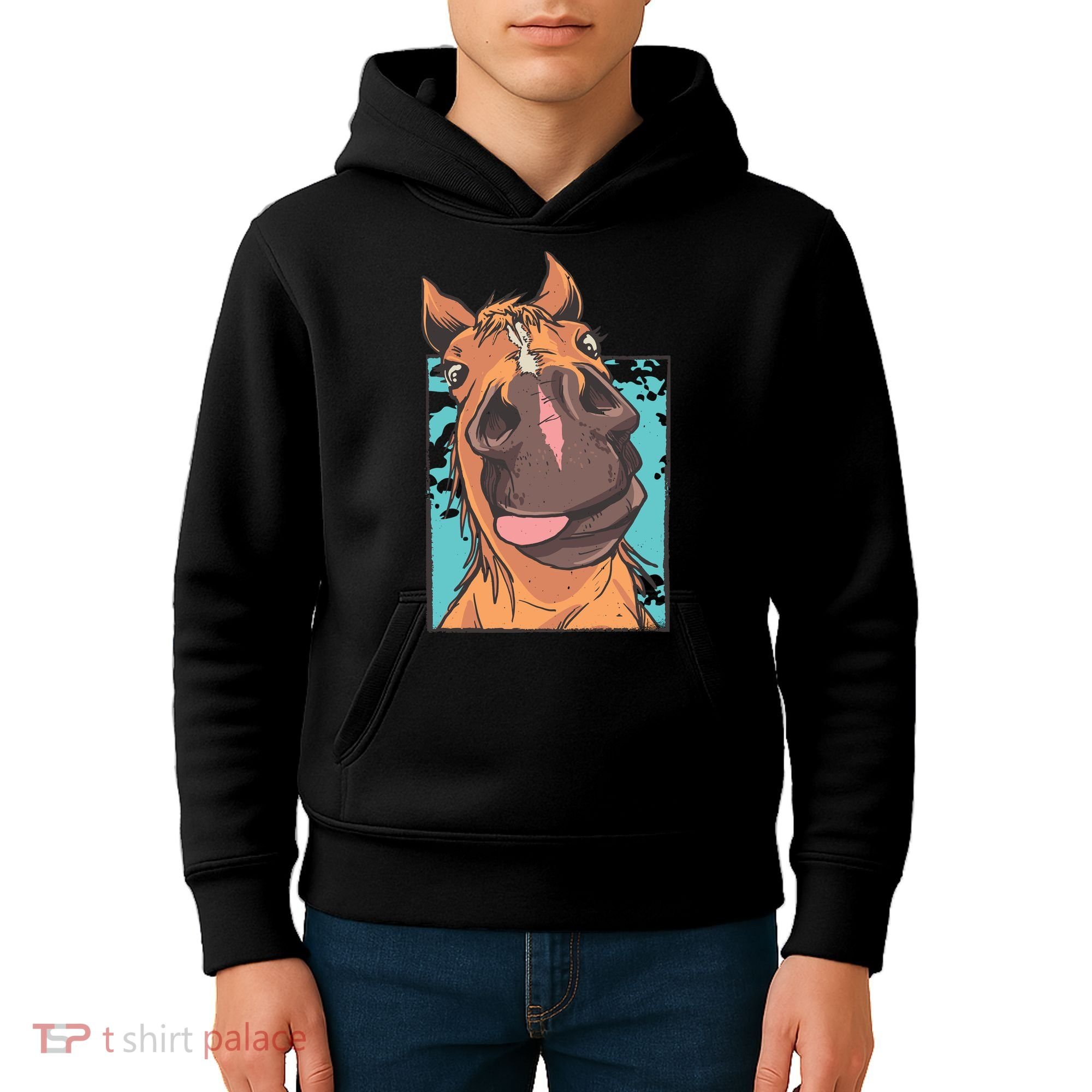 Horse Selfie Kids Hoodie