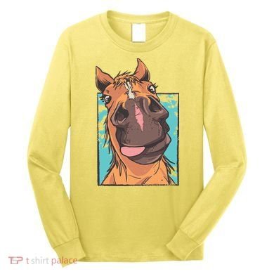 Horse Selfie Long Sleeve Shirt