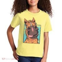 Horse Selfie Kids T-Shirt thumb 2