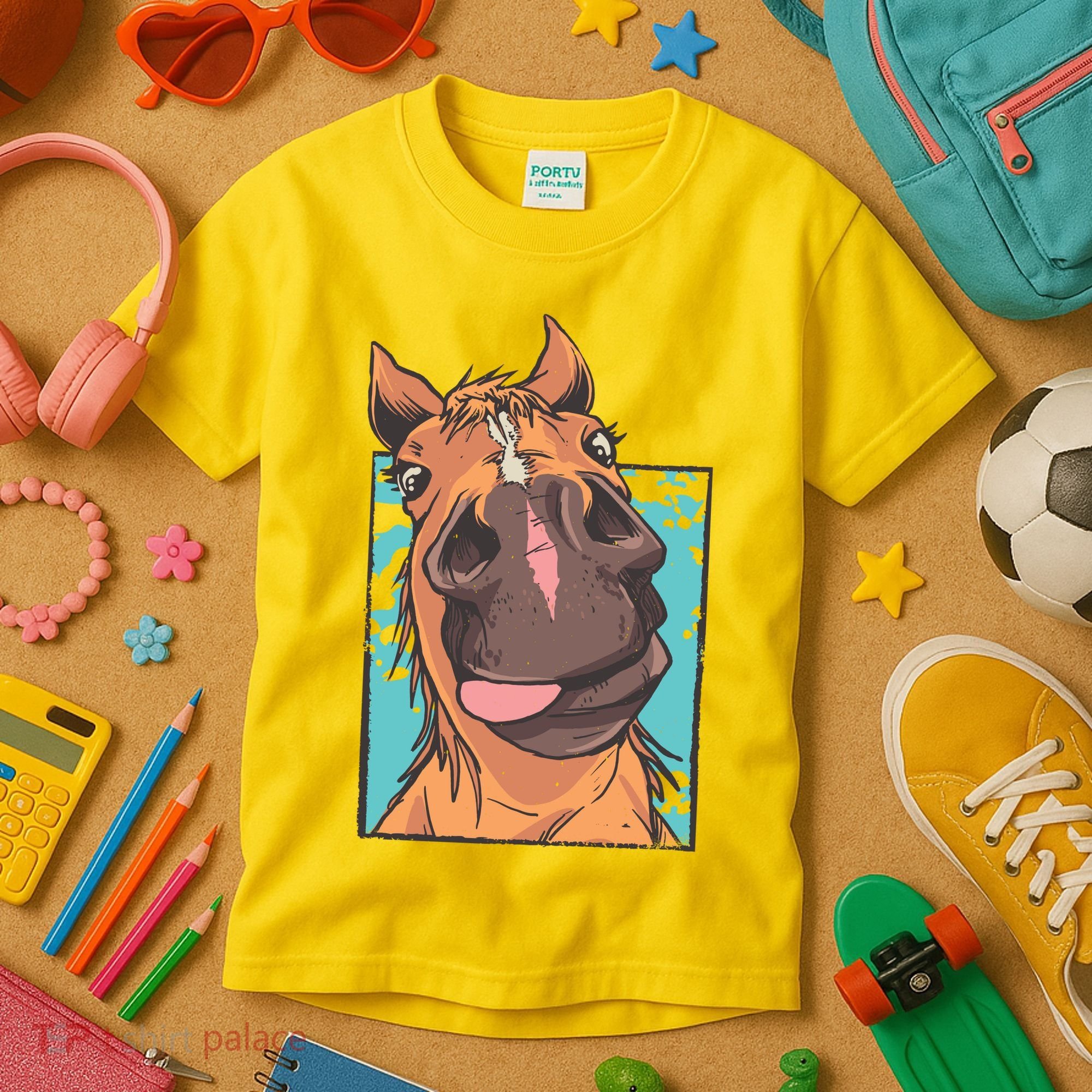 Horse Selfie Kids T-Shirt