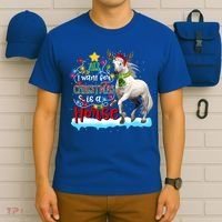 Horse Santa Hat Reindeer All I Want For Christmas Is A Horse Cute Gift T-Shirt thumb 6