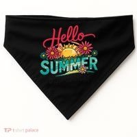Hello Summer Happy Last Day Of School Teacher Student USA-Made Doggie Bandana thumb 0