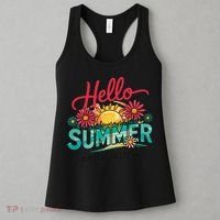 Hello Summer Happy Last Day Of School Teacher Student Women's Tank Top thumb 3