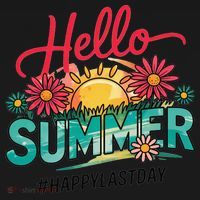 Hello Summer Happy Last Day Of School Teacher Student Baby Bodysuit thumb 2