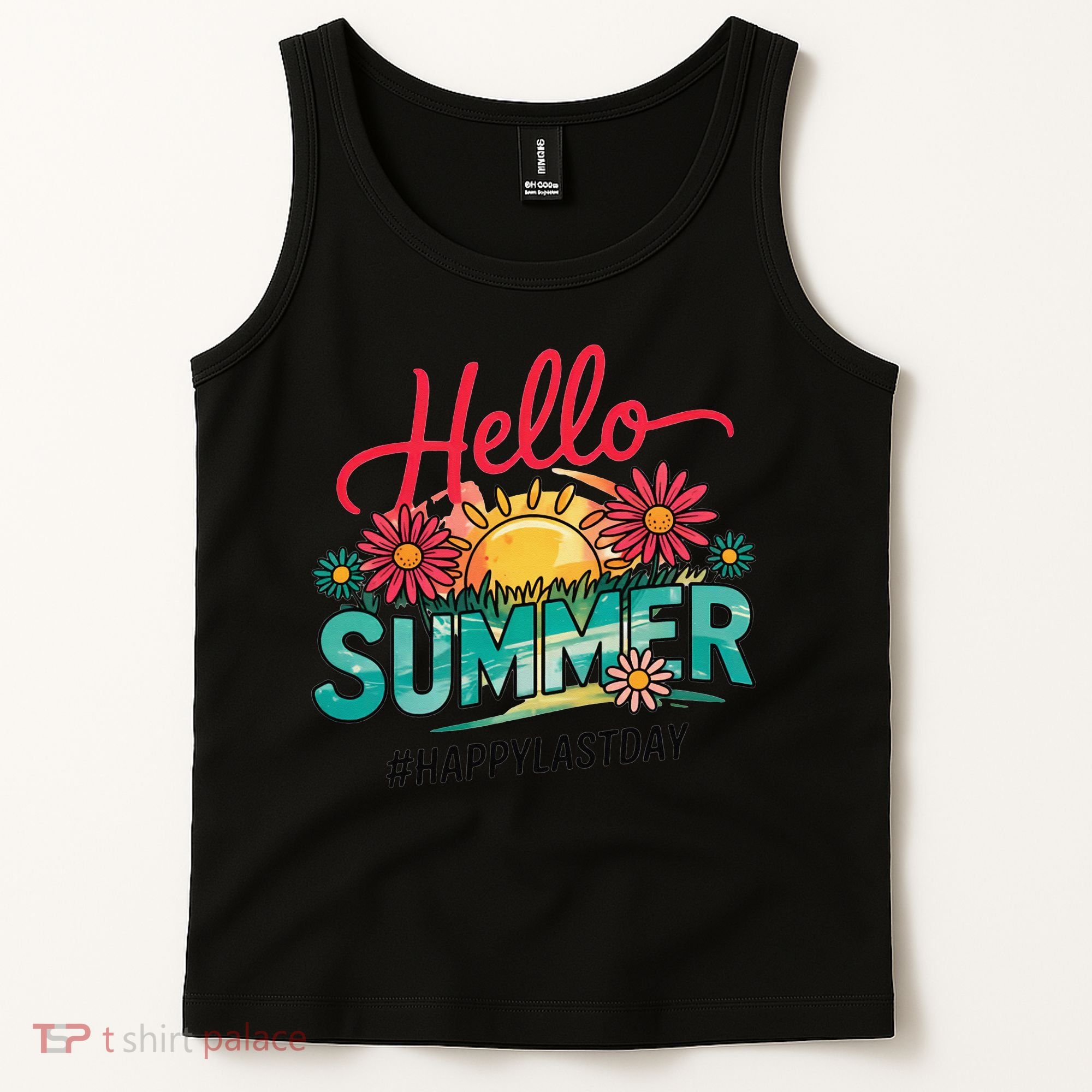 Hello Summer Happy Last Day Of School Teacher Student Tank Top