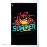 Hello Summer Happy Last Day Of School Teacher Student Golf Towel thumb 0