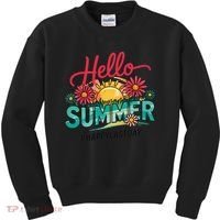 Hello Summer Happy Last Day Of School Teacher Student Kids Sweatshirt thumb 0