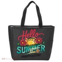 Hello Summer Happy Last Day Of School Teacher Student Tote Bag thumb 0