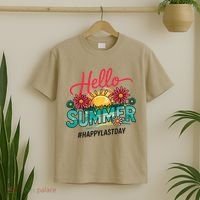 Hello Summer Happy Last Day Of School Teacher Student T-Shirt thumb 2