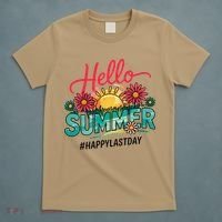 Hello Summer Happy Last Day Of School Teacher Student T-Shirt thumb 5