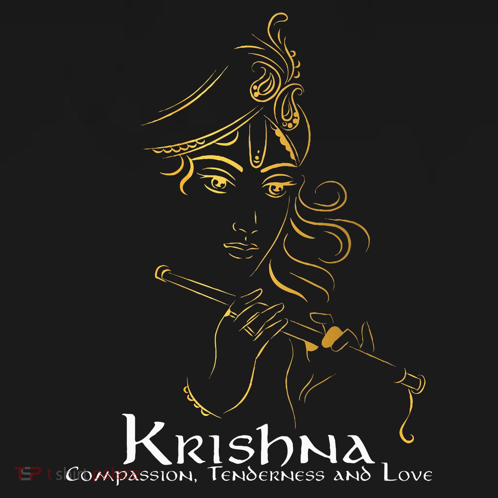 Hindu S Hinduism Diwali Festival Gods Lord Krishna T-Shirt