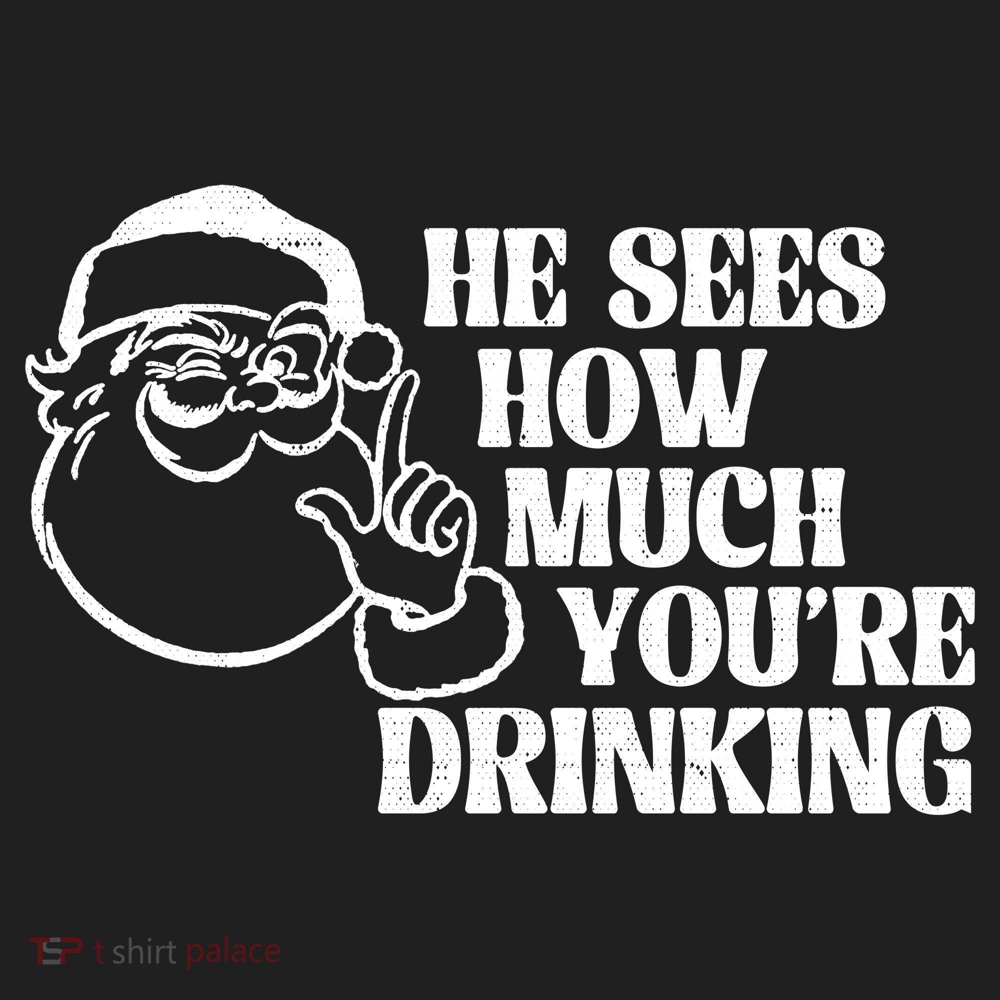 He Sees How Much Youre Drinking Santa Xmas Women's Sweatshirt