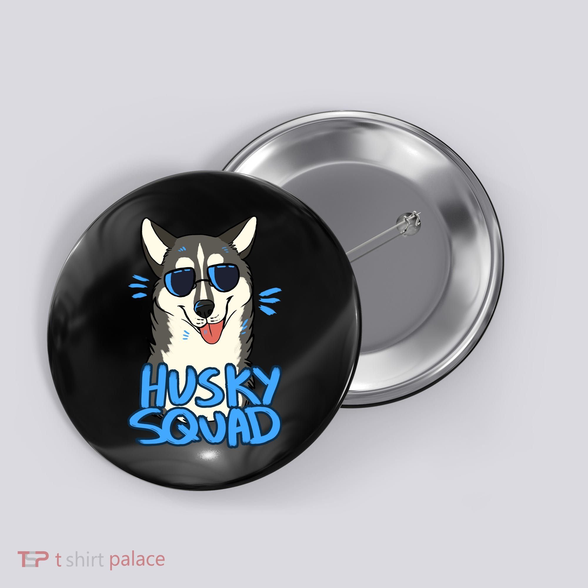 Husky Squad Button