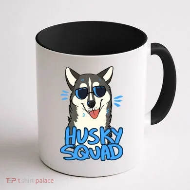 Husky Squad Coffee Mug back