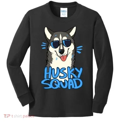 Husky Squad Kids Long Sleeve Shirt