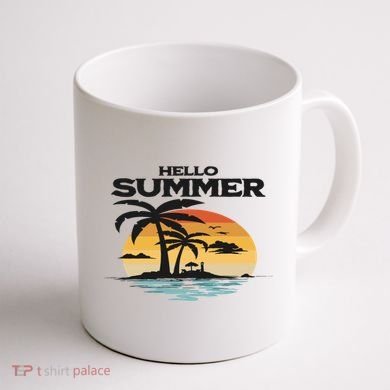 Hello Summer Coffee Mug back
