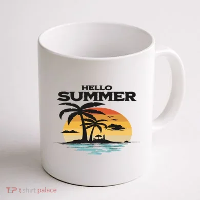 Hello Summer Coffee Mug back