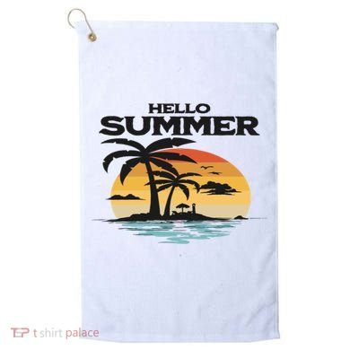 Hello Summer Golf Towel