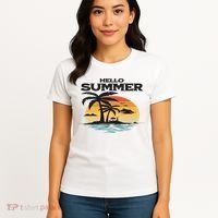 Hello Summer Women's T-Shirt thumb 4