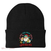 He Sees How Much You're Drinking Santa Beanie thumb 0