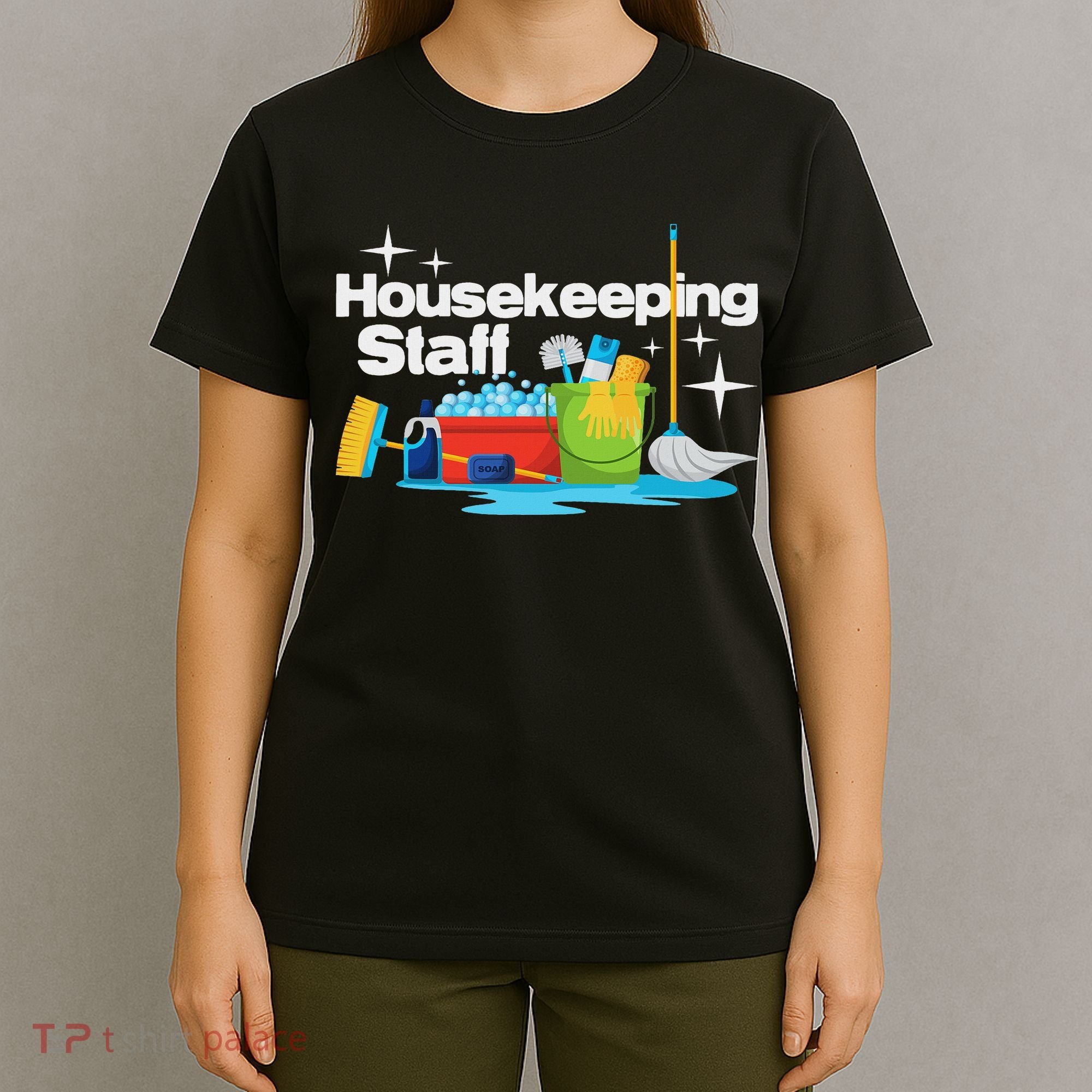 Housekeeping Staff Housekeeper Cleaner Janitorial Service T-Shirt