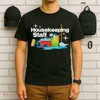 Housekeeping Staff Housekeeper Cleaner Janitorial Service T-Shirt thumb 6
