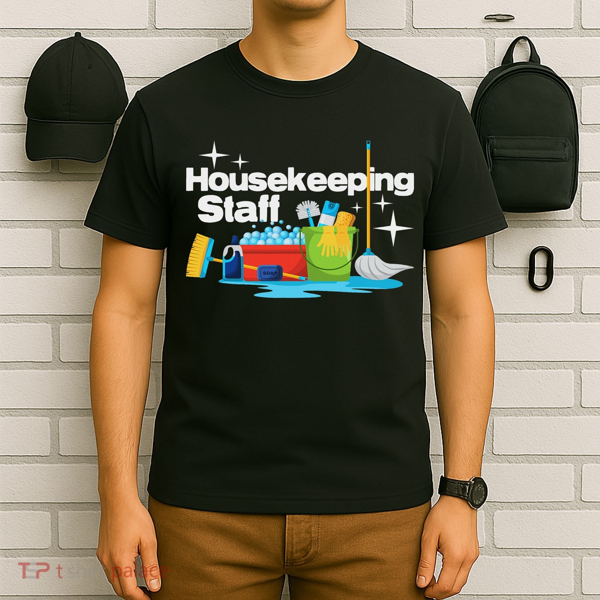 Housekeeping Staff Housekeeper Cleaner Janitorial Service T-Shirt