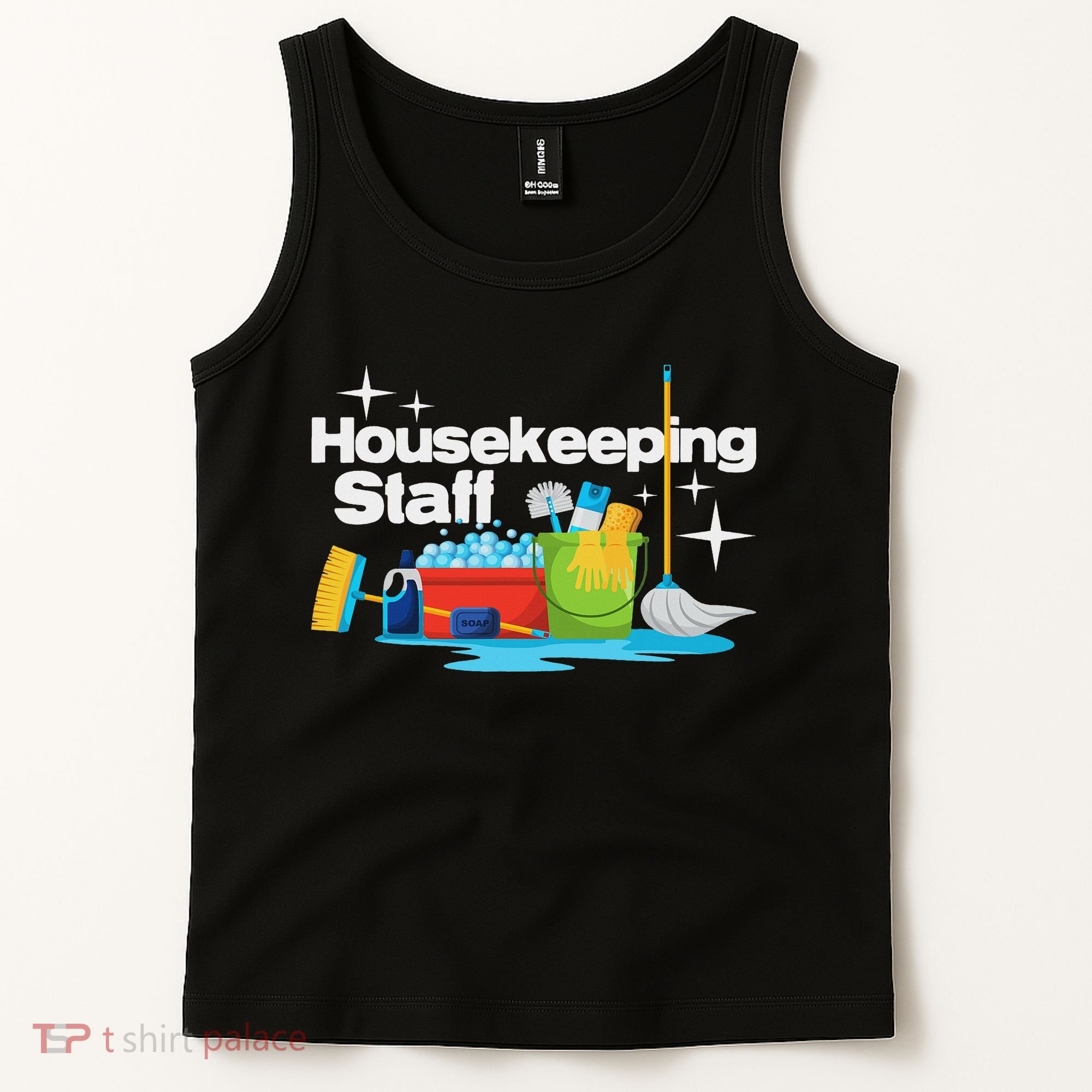 Housekeeping Staff Housekeeper Cleaner Janitorial Service Tank Top