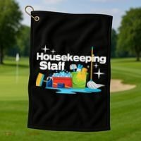 Housekeeping Staff Housekeeper Cleaner Janitorial Service Golf Towel thumb 1