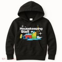 Housekeeping Staff Housekeeper Cleaner Janitorial Service Kids Hoodie thumb 0