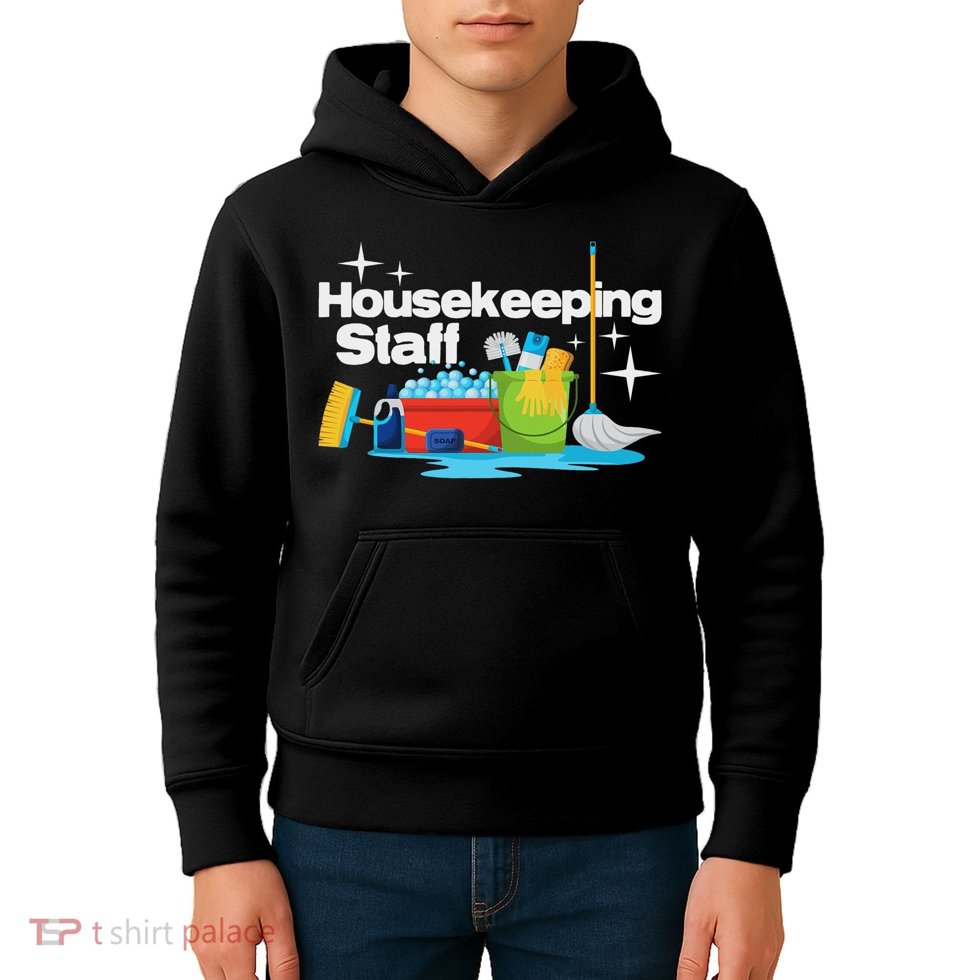 Housekeeping Staff Housekeeper Cleaner Janitorial Service Kids Hoodie