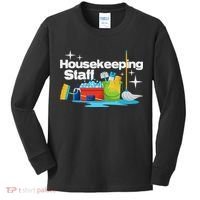 Housekeeping Staff Housekeeper Cleaner Janitorial Service Kids Long Sleeve Shirt thumb 0