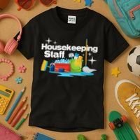 Housekeeping Staff Housekeeper Cleaner Janitorial Service Kids T-Shirt thumb 3