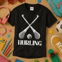Hurling Sticks Kids T-Shirt thumb 3