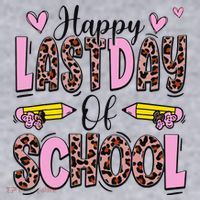 Hello Summer Happy Last Day Of School Leopard Women's Sweatshirt thumb 2